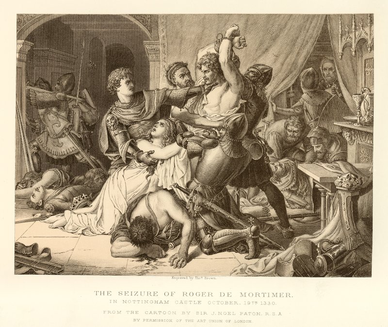 Beslaglæggelsen af Roger De Mortimer af English School