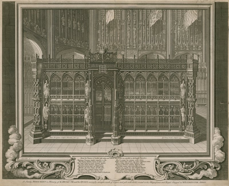 Det statelige monument til minde om kong Henrik VII og hans dronning af English School