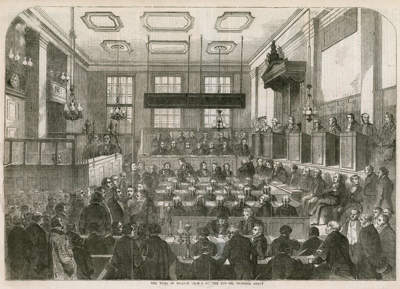 Retssagen mod William Palmer ved Central Criminal Court af English School