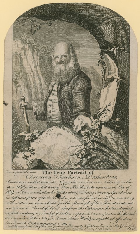 Det sande portræt af Christian Jacobsen Drakensberg af English School