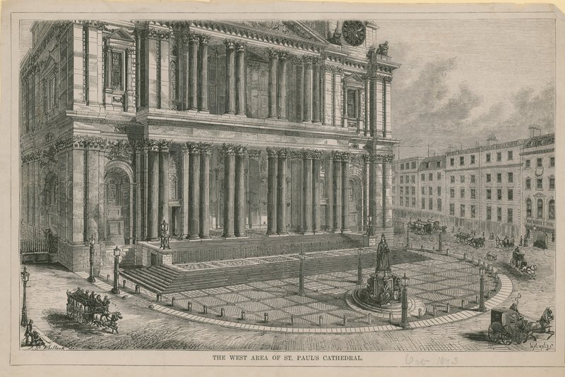 Det vestlige område af St Pauls Cathedral af English School
