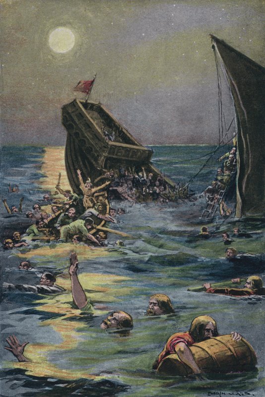Vraget af det hvide skib, der transporterede den eneste søn af kong Henry I af England, ud for Normandiets kyst af English School