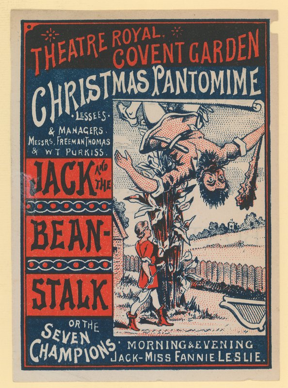 Theatre Royal Covent Garden julepantomime af English School
