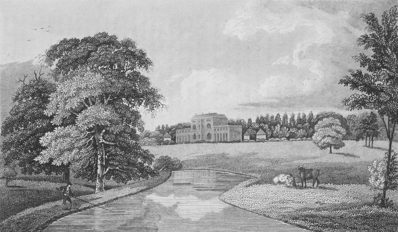 Theobalds, Hertfordshire (gravering) af English School