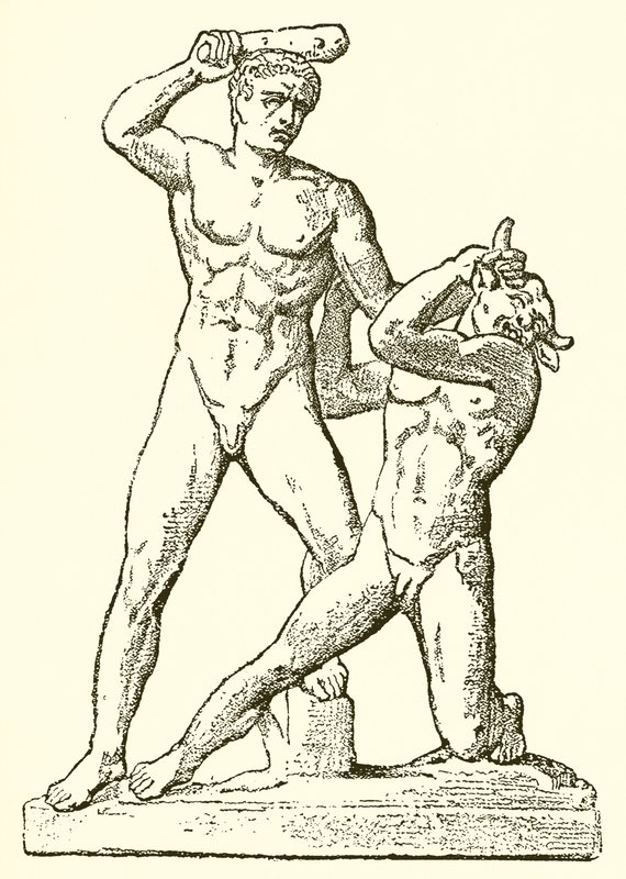 Theseus og Minotaurus af English School