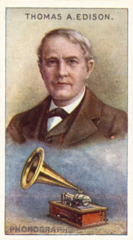 Thomas Alva Edison, fonograf af English School