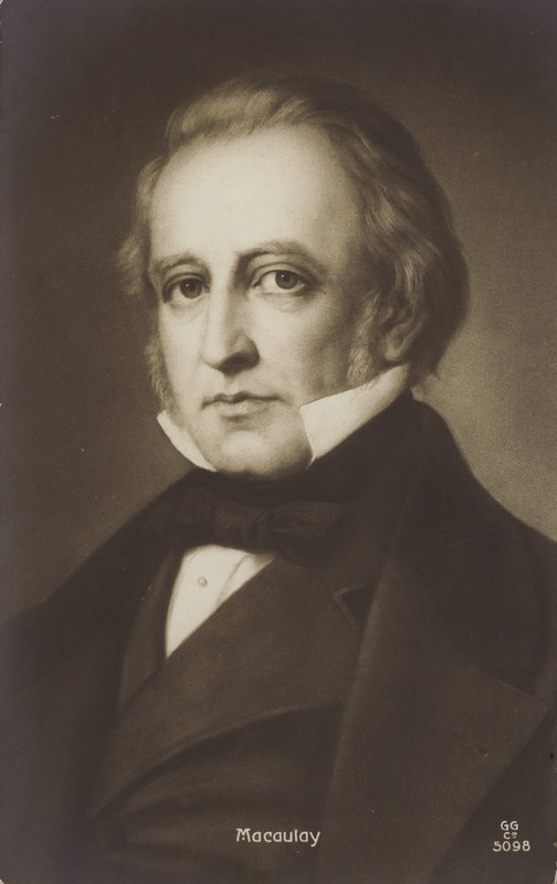 Thomas Babington Macaulay (1800-1859), engelsk politiker og historiker (litografi) af English School