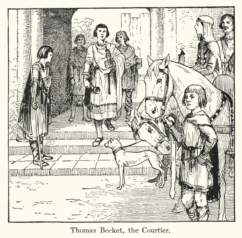 Thomas Becket, hofmanden af English School