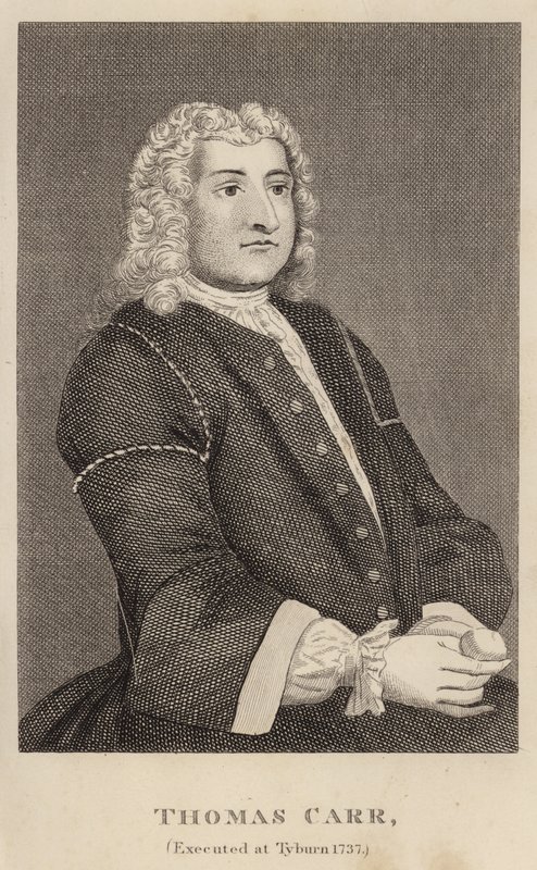 Thomas Carr, henrettet i Tyburn 1737 af English School