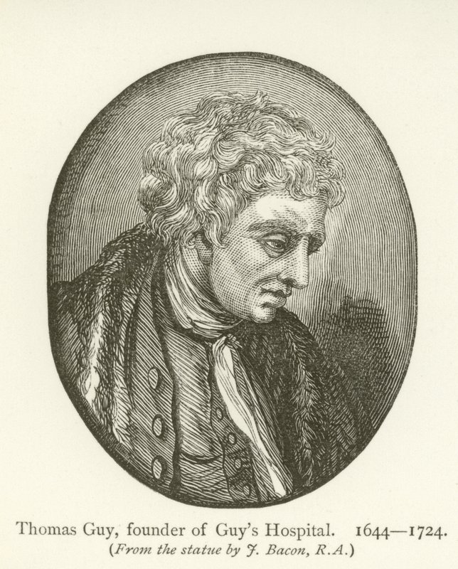 Thomas Guy, grundlægger af Guys Hospital af English School