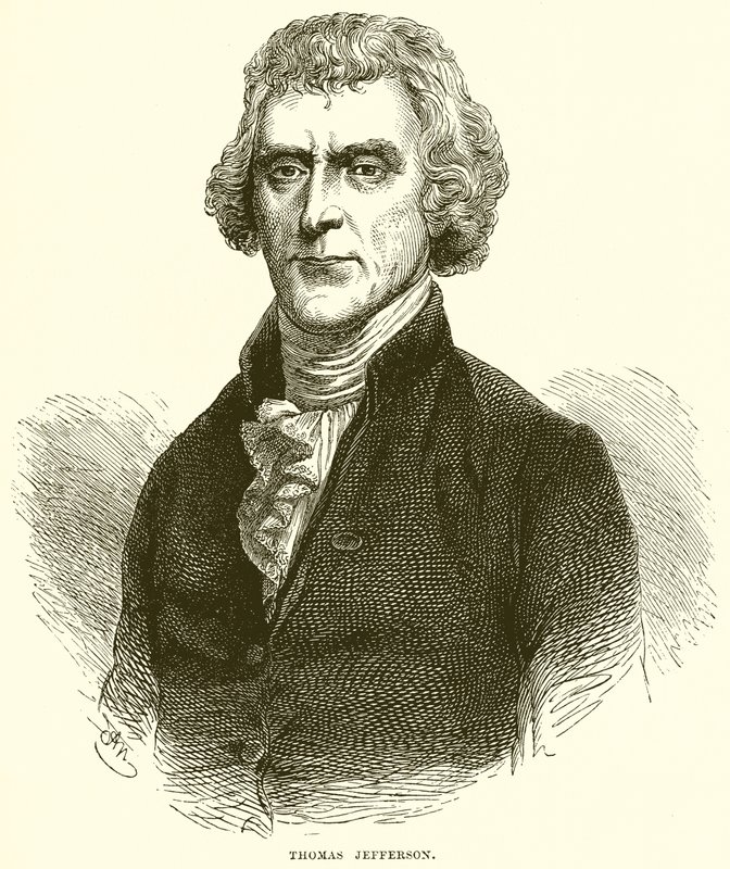 Thomas Jefferson af English School