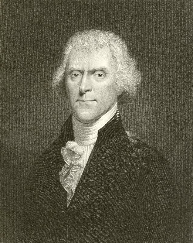 Thomas Jefferson af English School