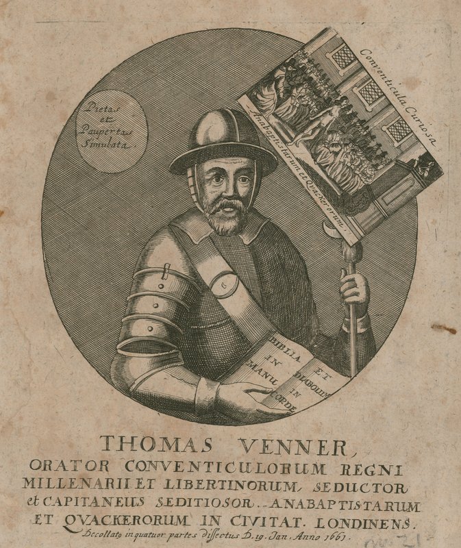 Thomas Venner, taler af English School