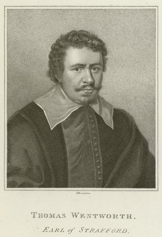 Thomas Wentworth, jarl af Strafford (gravering) af English School