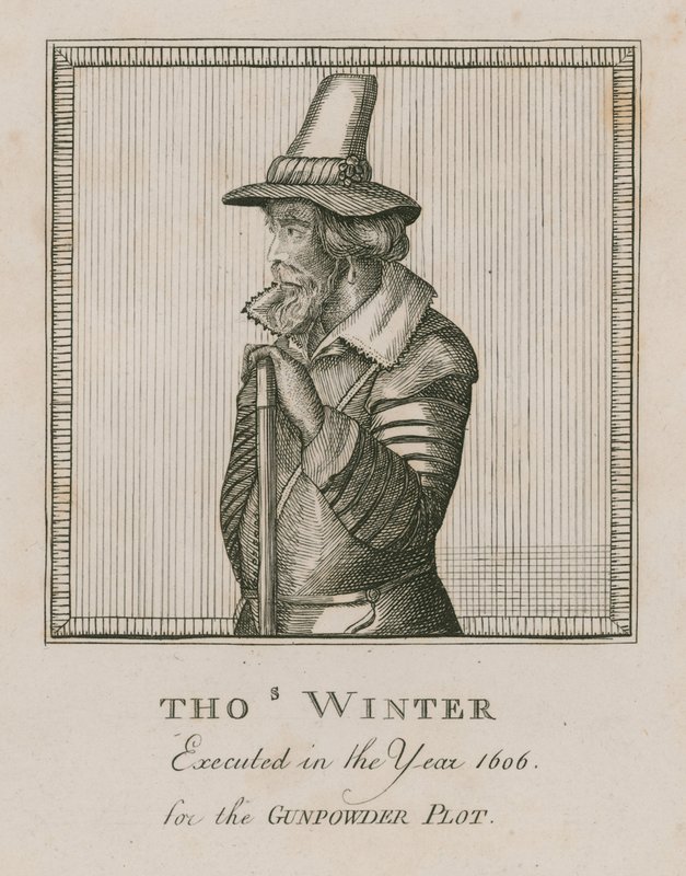 Thomas Winter, henrettet i år 1606 for Krudtplanen af English School