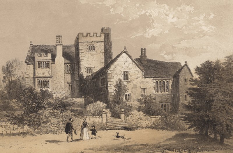 Throwley Hall, Staffordshire af English School