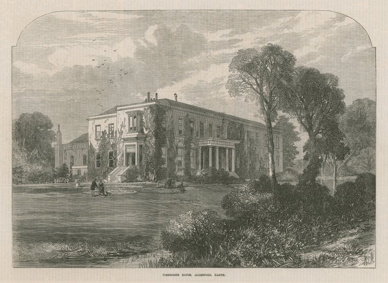Tichborne House nær Alresford af English School