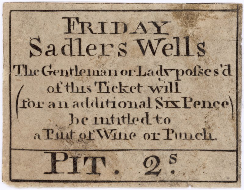 Billet til Friday Sadlers Wells af English School