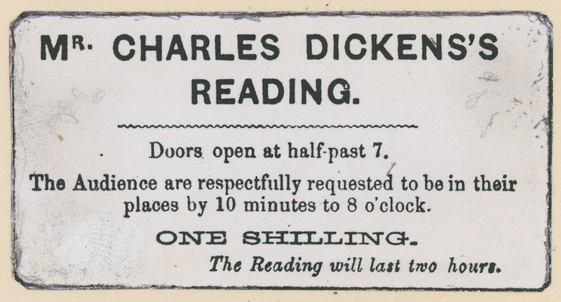 Billet til en Charles Dickens-læsning af English School