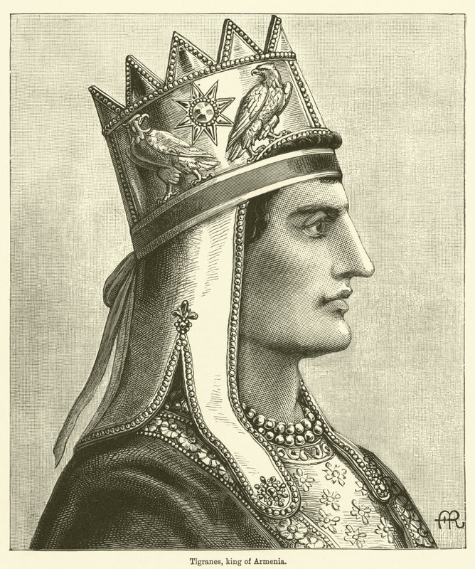 Tigranes, konge af Armenien (kobberstik) af English School