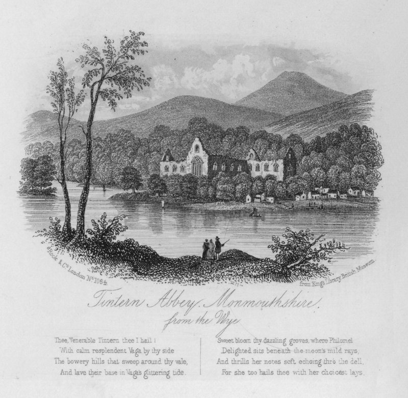 Tintern Abbey, Monmouthshire, fra Wye af English School