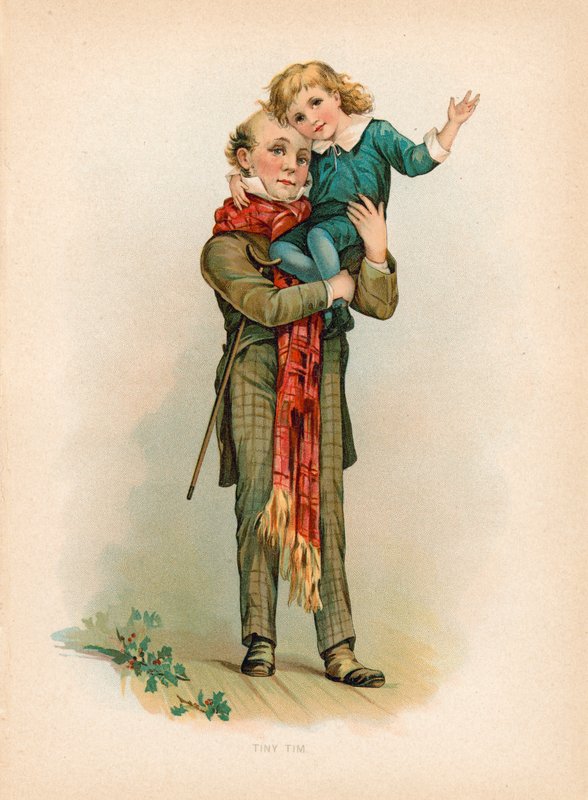 Lille Tim (chromolitho) af English School
