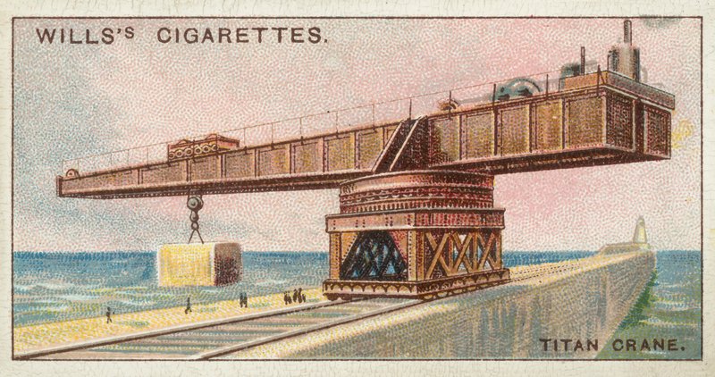 Titan Crane (chromolitho) af English School
