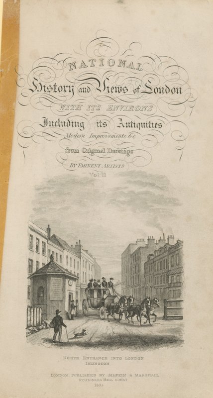 Titelside for National History and Views of London af English School
