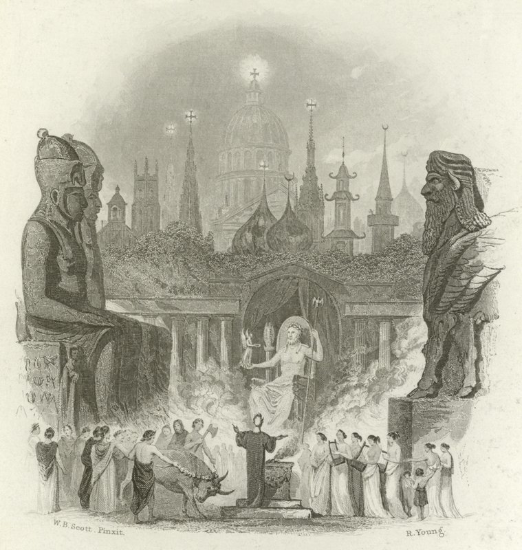Titelside af The Faiths of the World af James Gardner af English School