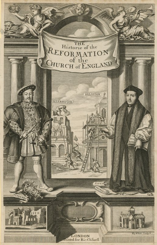 Titelside til The History of the Reformation of Church of England af English School