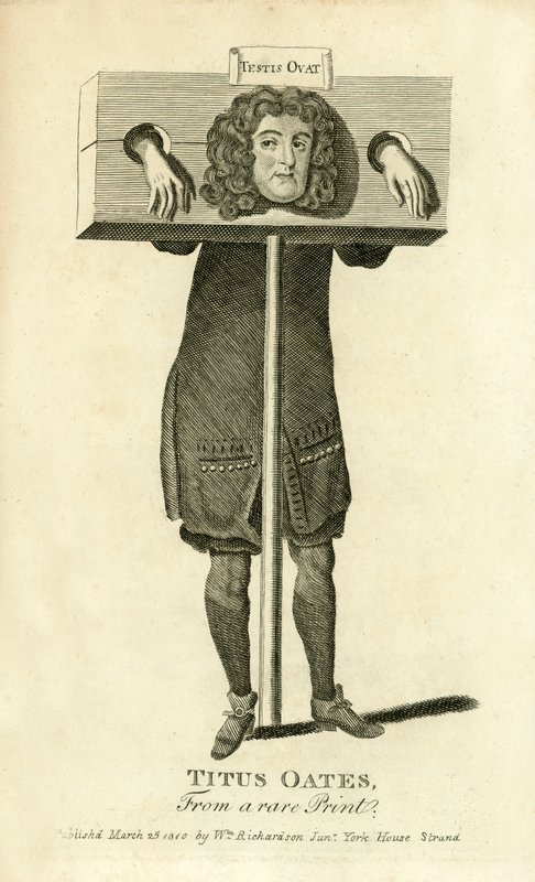 Titus Oates, søjle af English School