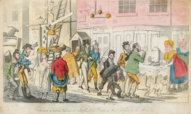 Tom & Bob går en tur ned ad Drury Lane klokken fem om morgenen af English School