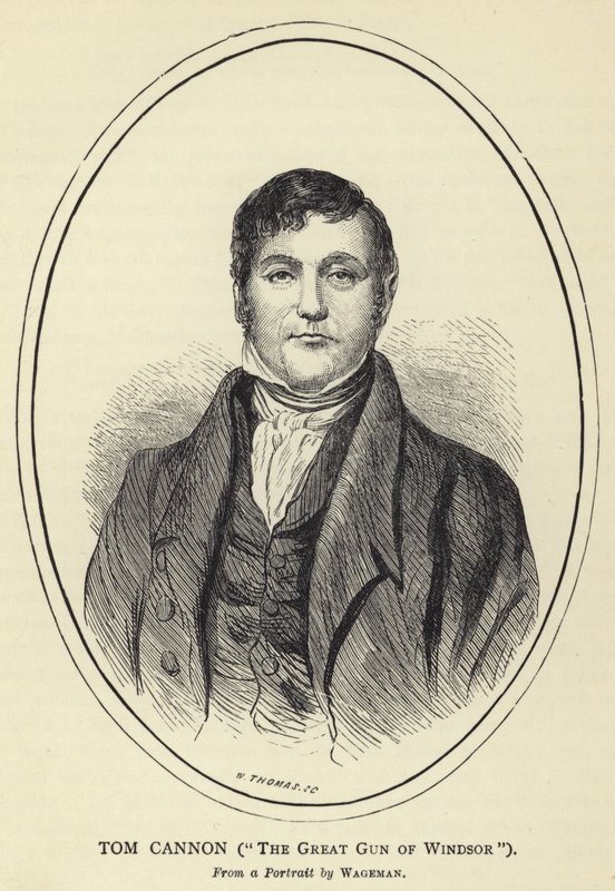 Tom Cannon, The Great Gun of Windsor, Fra et portræt af Wageman af English School