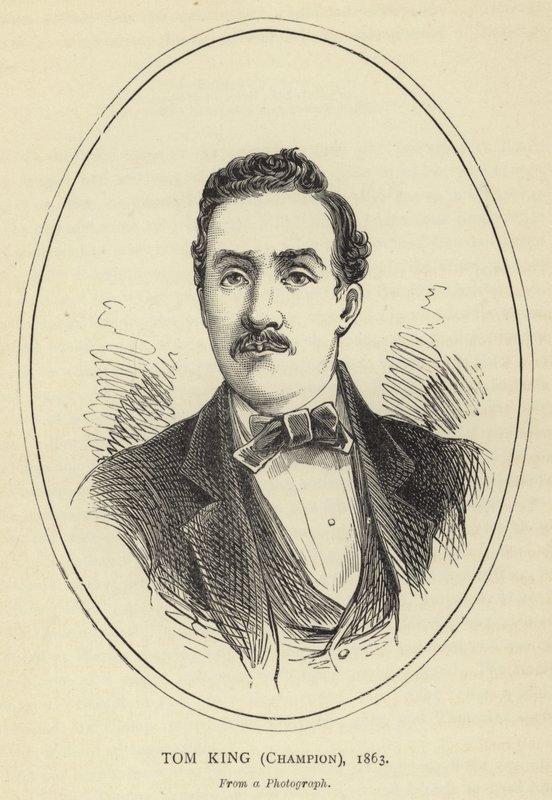Tom King, Champion, 1863, Fra et fotografi af English School