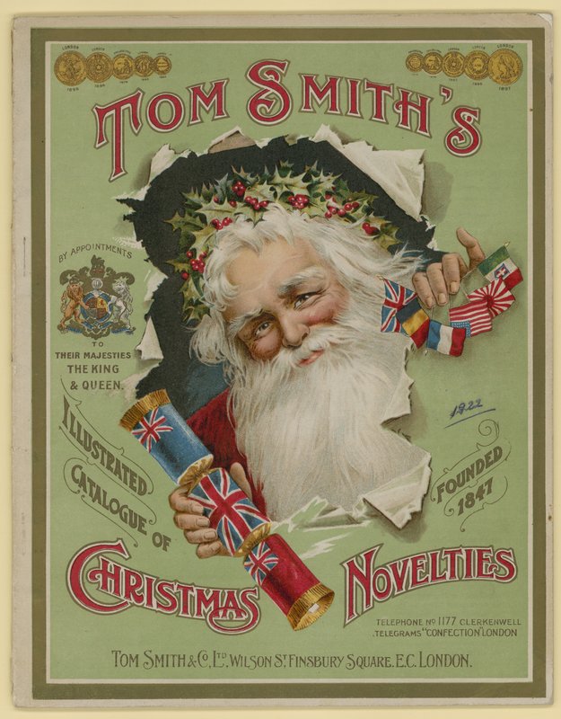 Tom Smith & Co Ltd, julenyheder, julekiks, brochureomslag af English School