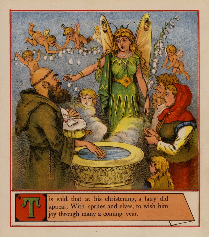 Tom Thumb (farve litho) af English School