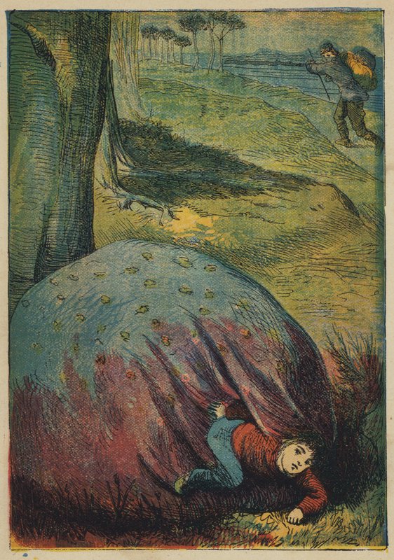 Tom Thumb og Tinker (farvelitografi) af English School