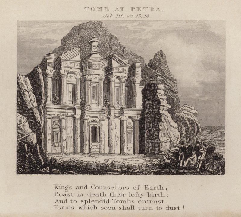 Grav i Petra, Job III, ver 13 af English School