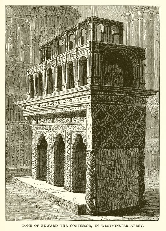 Edvard Bekenderens grav i Westminster Abbey af English School