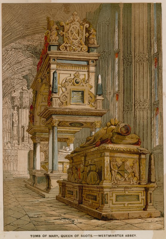 Graven af Mary Queen of Scots, i Westminster Abbey af English School
