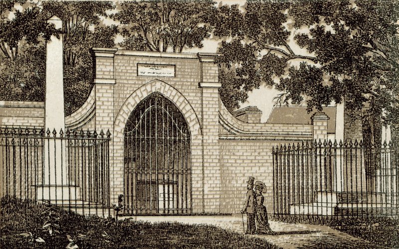 Tomb of Washington, Mt Vernon (litho) af English School