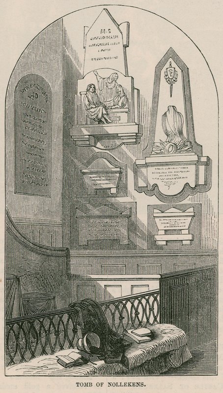 Graven af kunstneren Joseph Nollekens, Paddington Church, London af English School