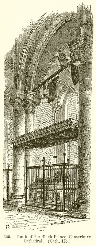 Den Sorte Prinss grav, Canterbury Cathedral af English School