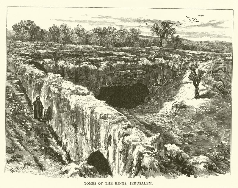 Kongernes grave, Jerusalem (gravering) af English School