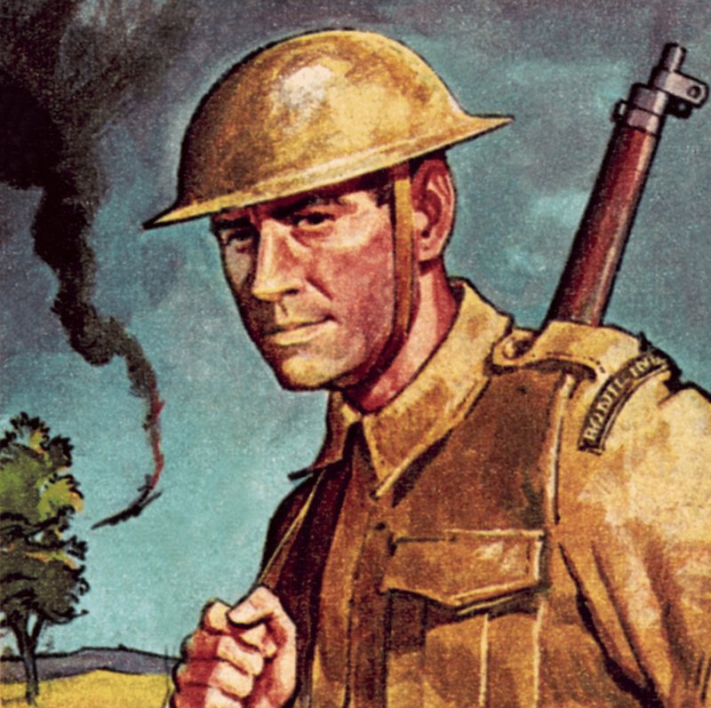 Tommy Atkins, kælenavn for en menig soldat i den britiske hær af English School