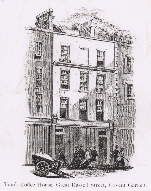 Toms Coffee House, Great Russell Street, Covent Garden af English School