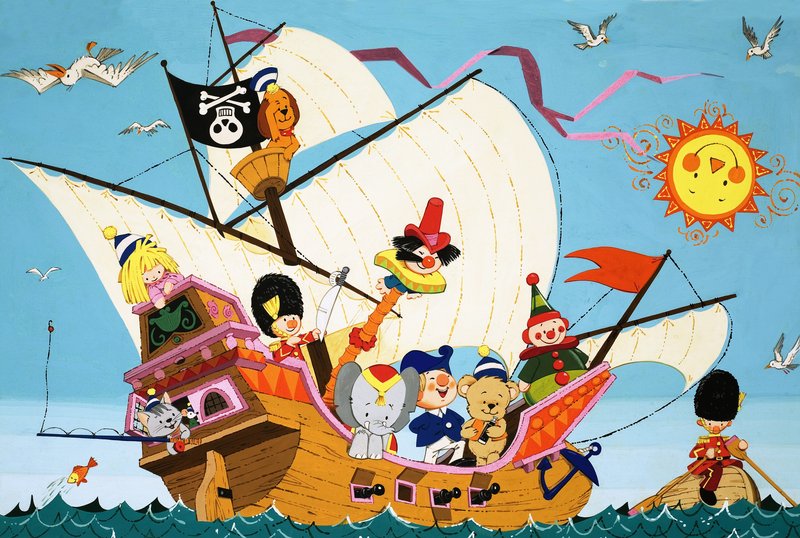 Topsy Turvy Piratskib af English School