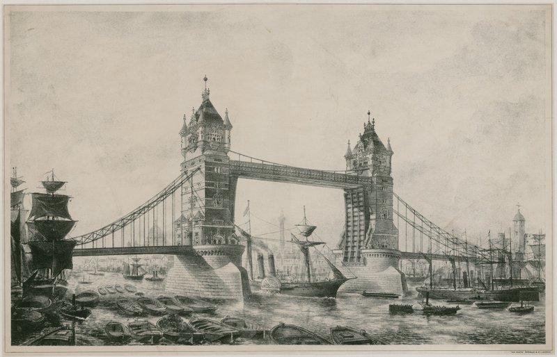 Tower Bridge, London af English School