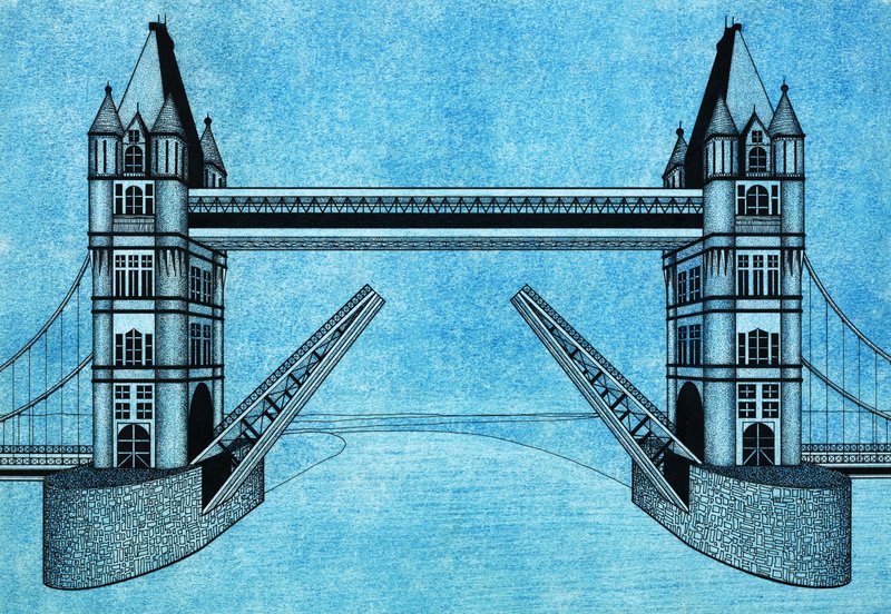Tower Bridge, London af English School