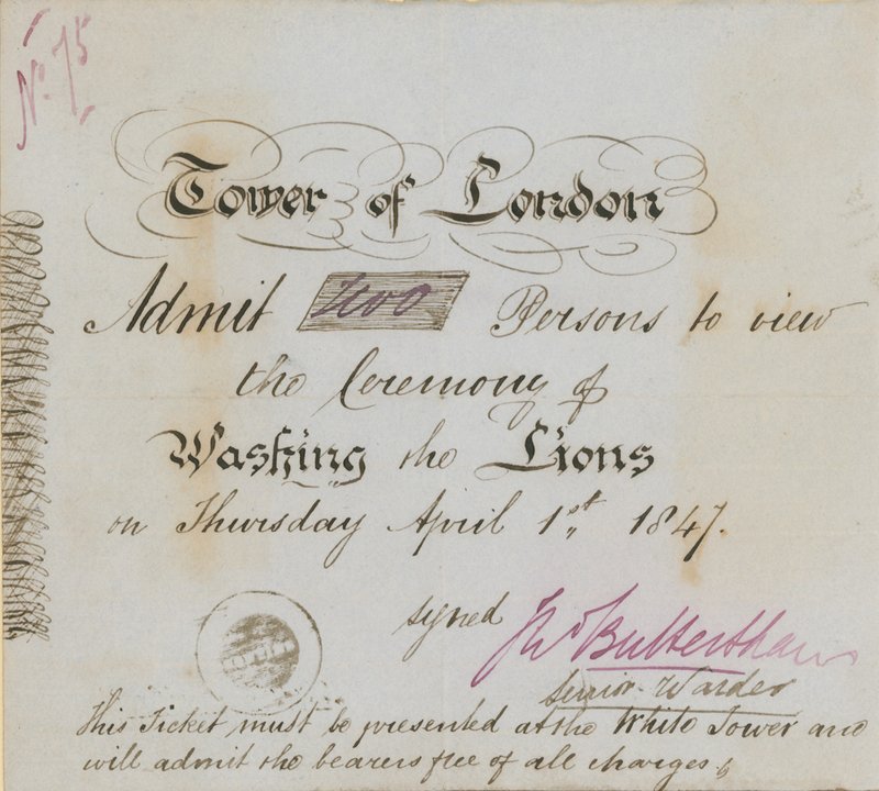 Tower of London billet af English School